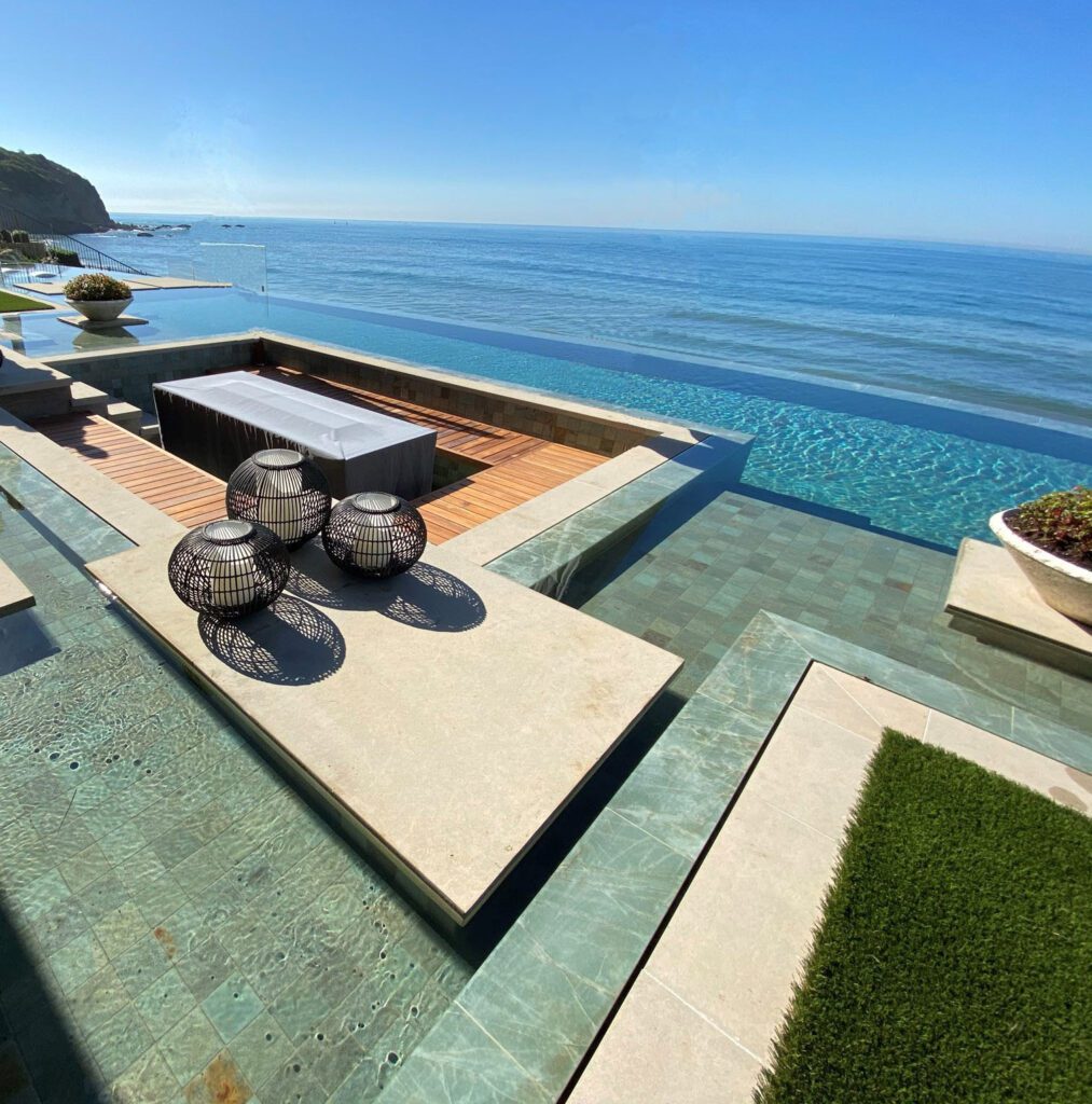 Pool designed by Daniel Stewart at The Strand in Dana Point, CA.